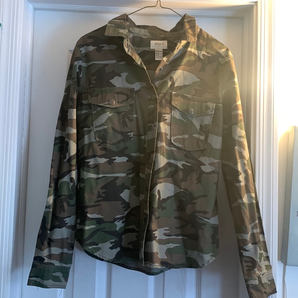 Camo Button Up Shirt